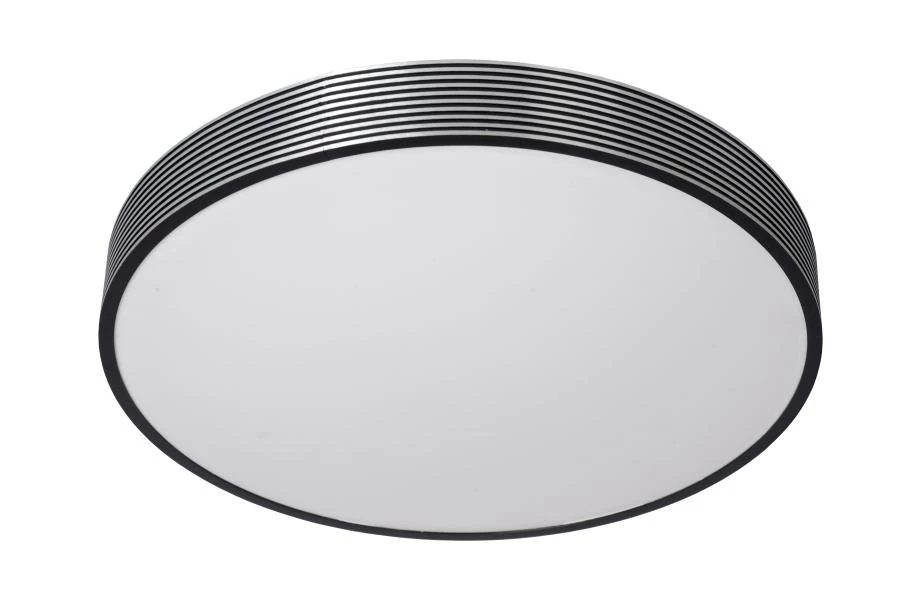 Lucide MALIN - Plafonnière - Ø 39 cm - LED Dimb. - 1x24W 2700K - 3 StepDim - Zwart - uit